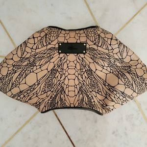 Alexander McQueen satin de manta clutch